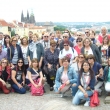Ms de 60 profesores - colegas de una universidad de Espaa, mayo de 2016 en el mirador de Praga.